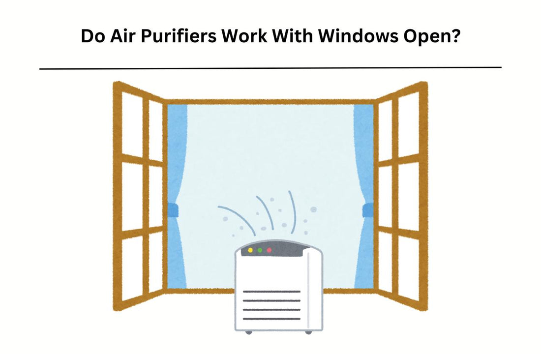 do air purifiers work with windows open